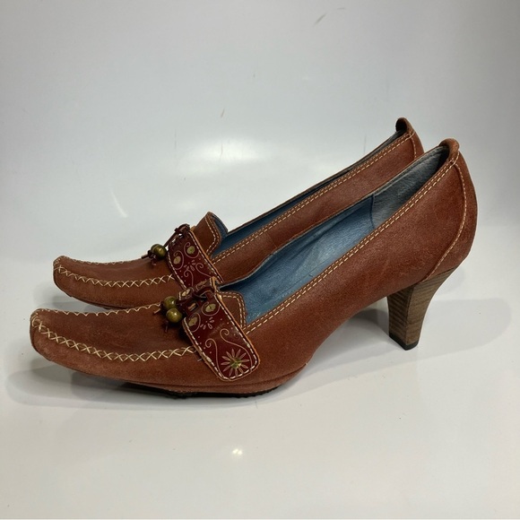 Indigo by Clarks pointed toe heels suede dancing shoes size 9 - Picture 3 of 7